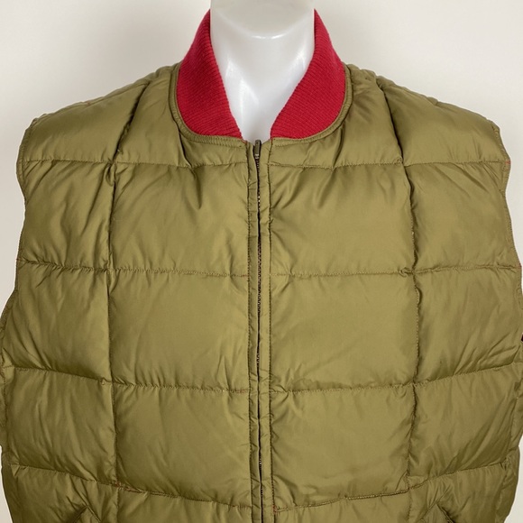 Eddie Bauer Reversible Goose Down Feather Puffer Vest Men’s Size XL - Picture 3 of 11